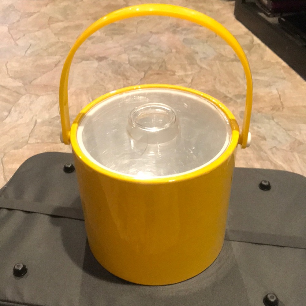 Shelton-Ware Corp Ice Bucket Vintage Yellow Ice Bucket by 1970’s